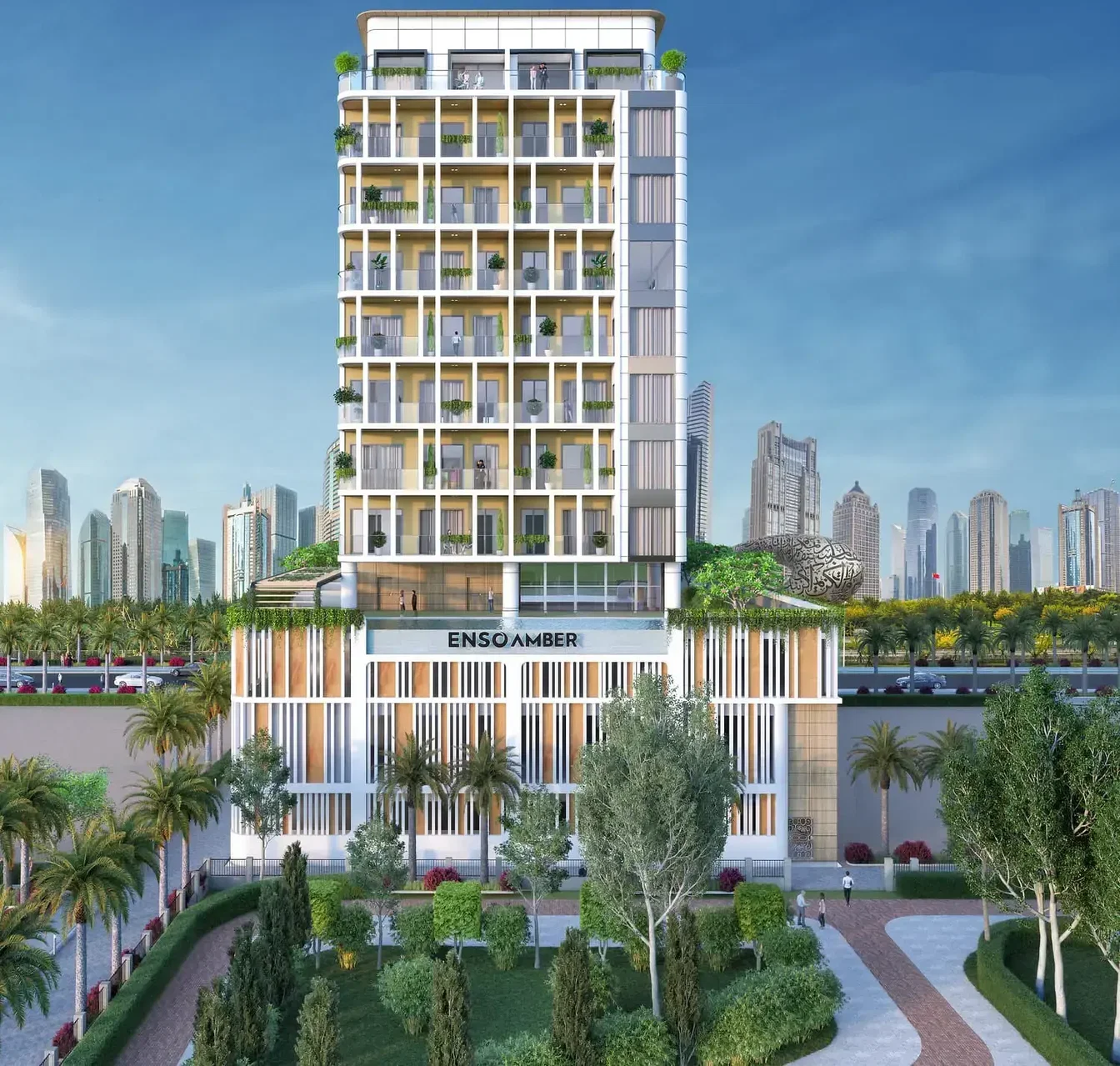 Maison et environs; vue