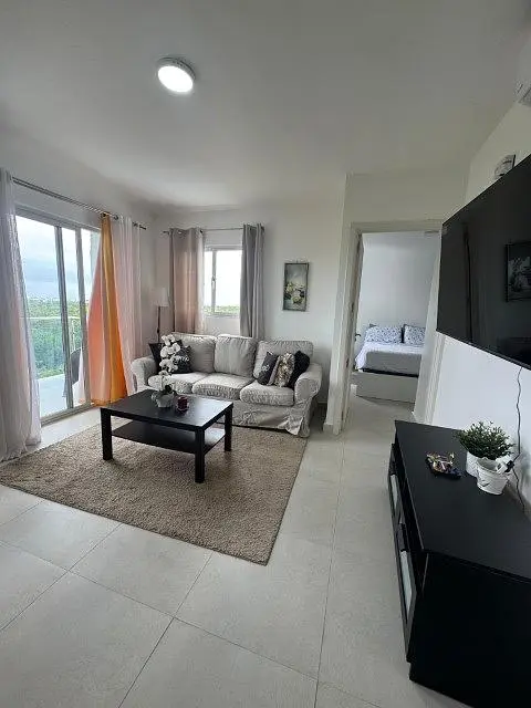 Salon; vue, lumière naturelle