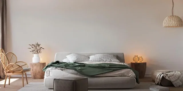 Schlafzimmer; tageslicht, moderner stil