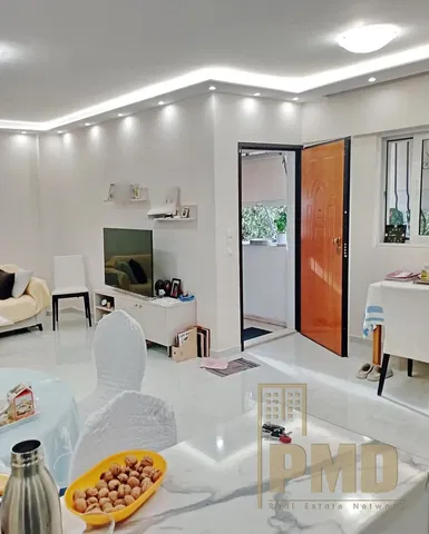 Living room; natural light, modern style, renovated