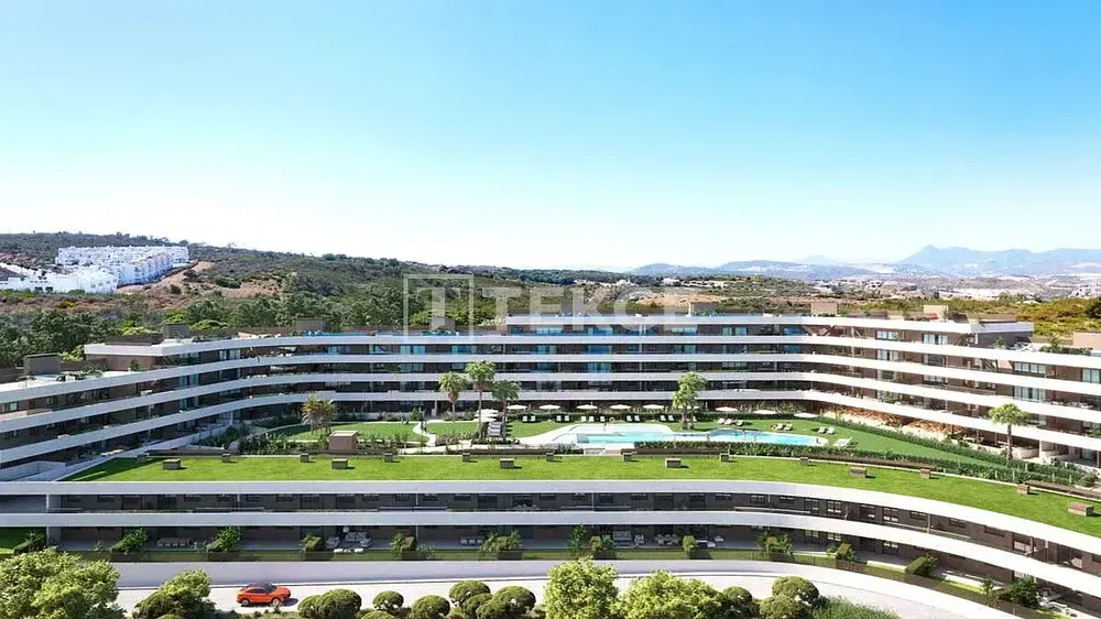 Casa e arredores; vista