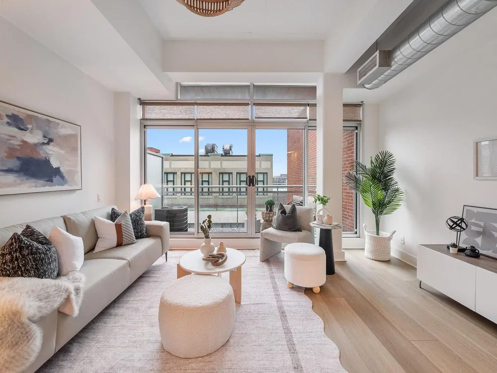 Dnevna soba; pogled, prirodno svjetlo, moderni stil