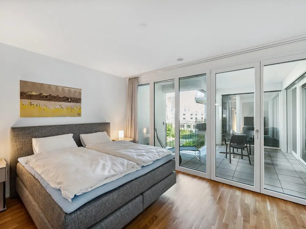 Schlafzimmer; tageslicht, blick