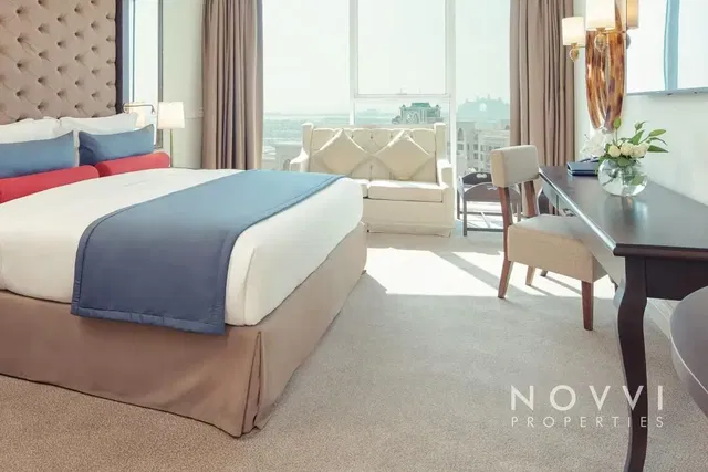 غرفة نوم; إطلالة, ضوء طبيعي