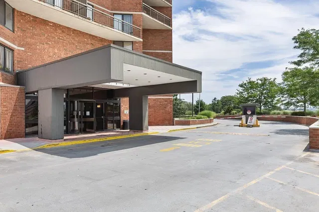 House and surroundings; view