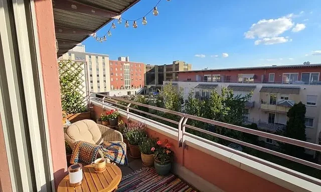 Balkon; blick, tageslicht