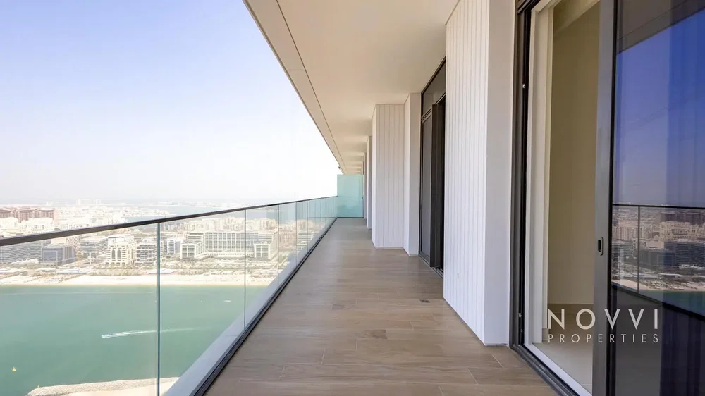 Balkon; manzara, fayans zemin