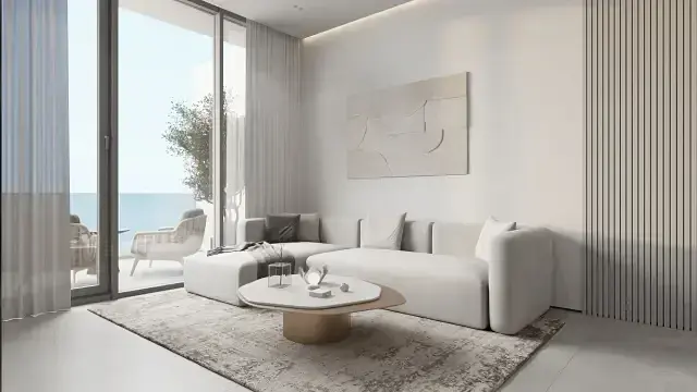 غرفة معيشة; إطلالة, ضوء طبيعي, أسلوب عصري