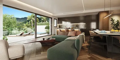 Sala de estar; vista, luz natural, estilo moderno