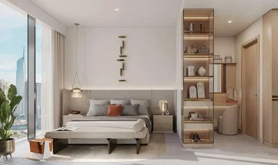 Chambre; vue, lumière naturelle, style moderne