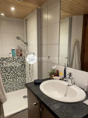 Banyo; fayans zemin, tadilatlı, doğal ışık, modern stil