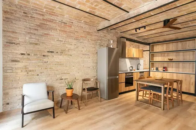 Kitchen; wood floor, modern style