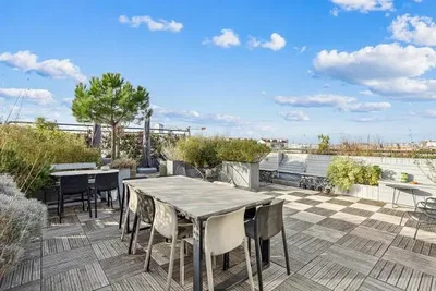 Terrasse; vue, lumière naturelle