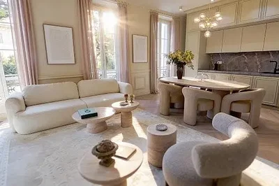 Oturma odası; doğal ışık, modern stil