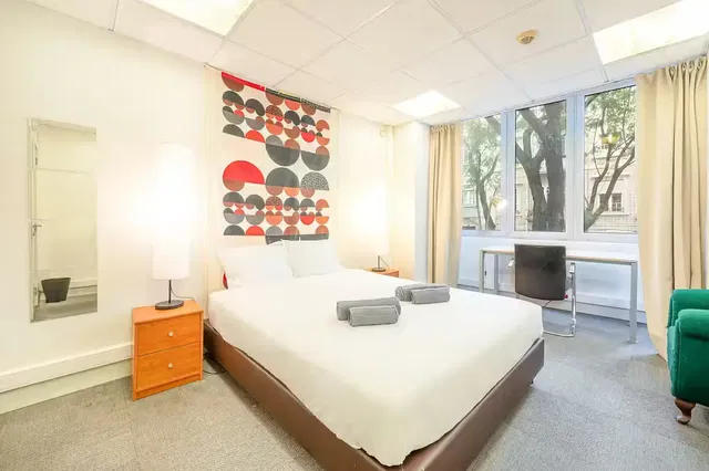 Bedroom; natural light, modern style