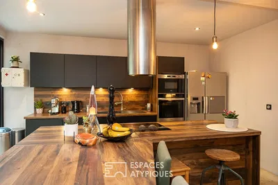 Cuisine; électroménager, lumière naturelle, style moderne