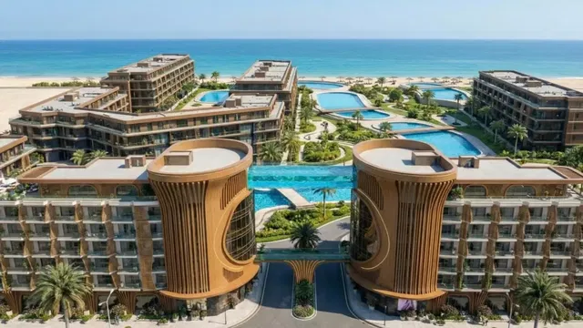 Dům a okolí; výhled