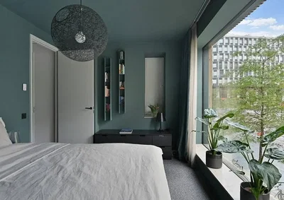 غرفة نوم; ضوء طبيعي, أسلوب عصري