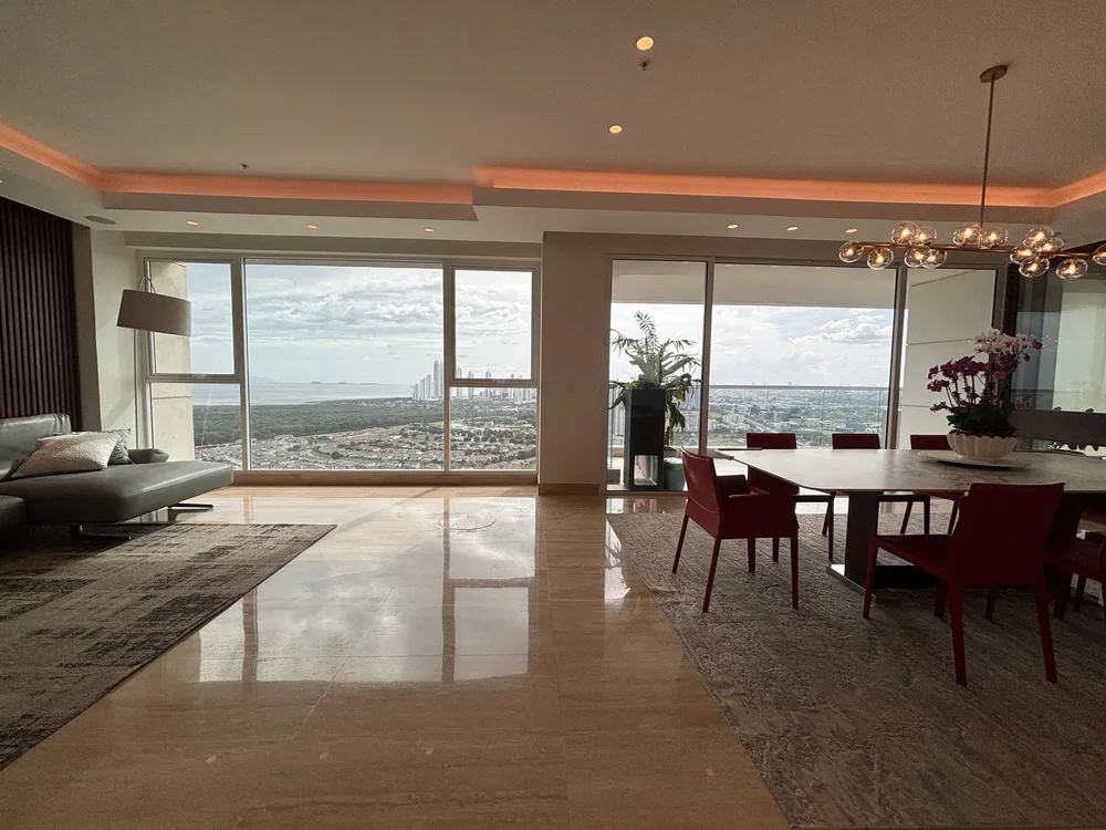 Wohnzimmer; blick, fliesenboden, tageslicht, moderner stil