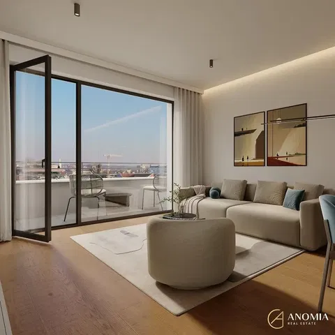 Salón; vista, suelo de madera, luz natural, estilo moderno