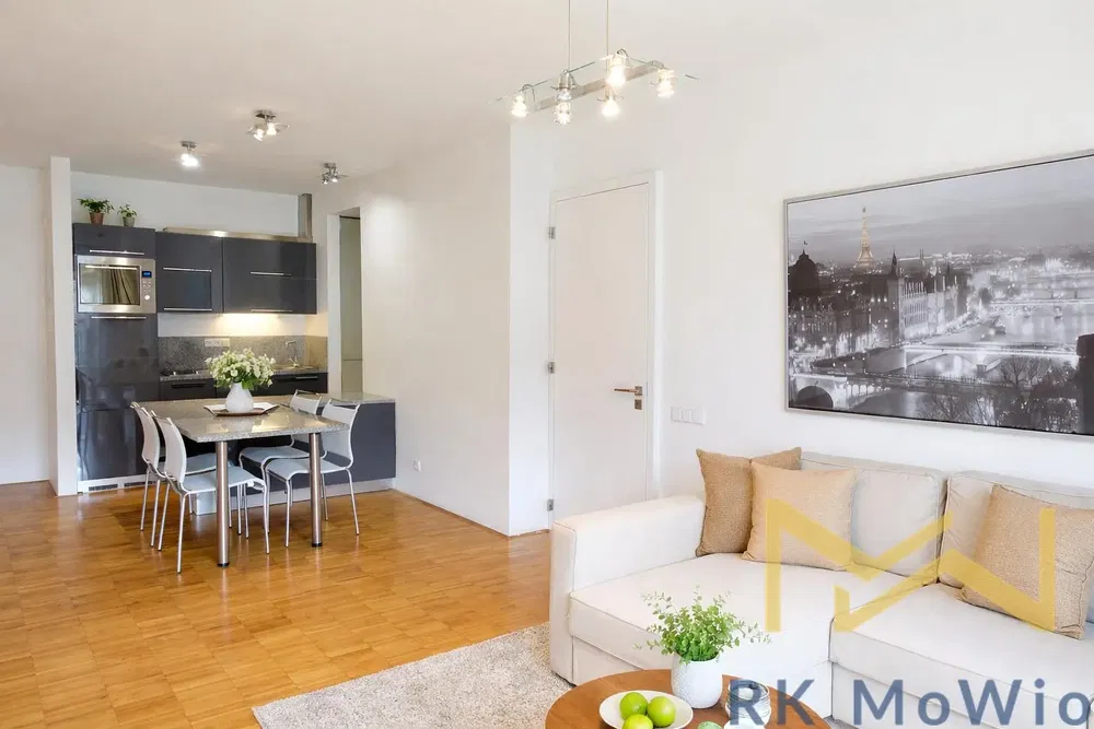 Wohnzimmer; blick, moderner stil, holzboden, tageslicht