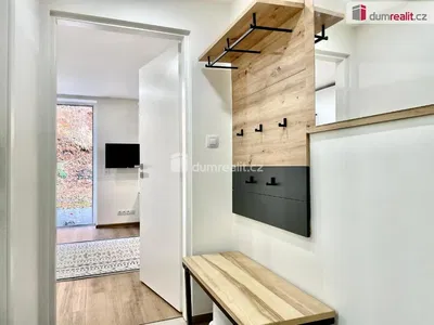 Šatna; dřevěná podlaha, přirozené světlo, moderní styl