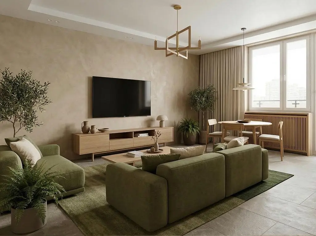 Wohnzimmer; tageslicht, moderner stil