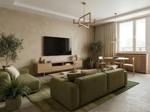 Wohnzimmer; tageslicht, moderner stil