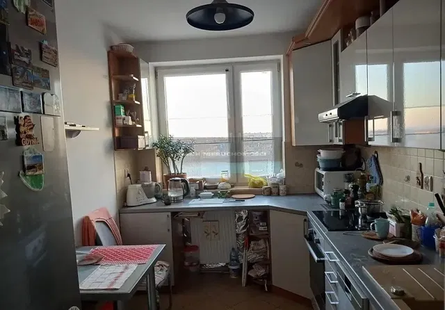 Kitchen; kitchen appliances, natural light, modern style, view