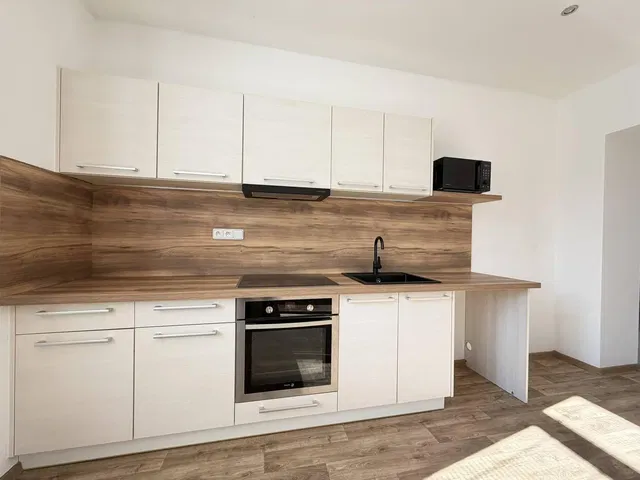 Keuken; keukenapparatuur, natuurlijk licht, moderne stijl, gerenoveerd