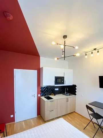 Keuken; keukenapparatuur, houten vloer, natuurlijk licht, moderne stijl