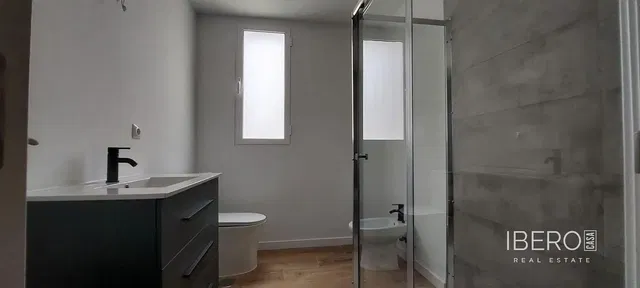 Bathroom; renovated, natural light, tile floor