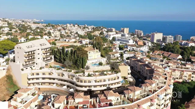 House and surroundings; view