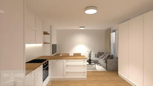 مطبخ; إطلالة, ضوء طبيعي, أسلوب عصري