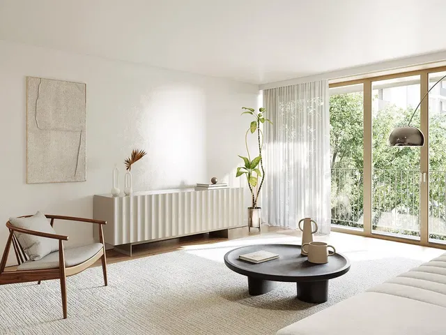 Wohnzimmer; tageslicht, moderner stil