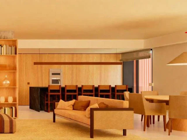 Living room; modern style, wood floor