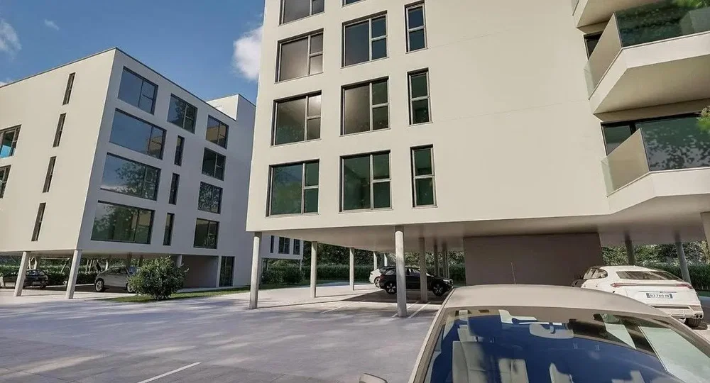 Maison et environs; vue