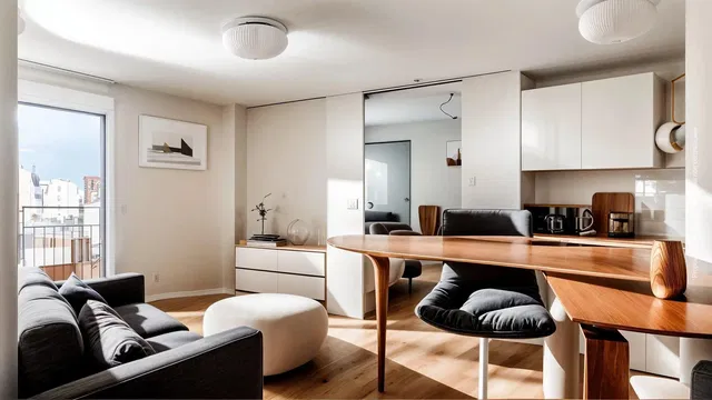 Soggiorno; vista, luce naturale, stile moderno