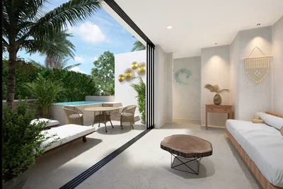 Chambre; vue, lumière naturelle, style moderne
