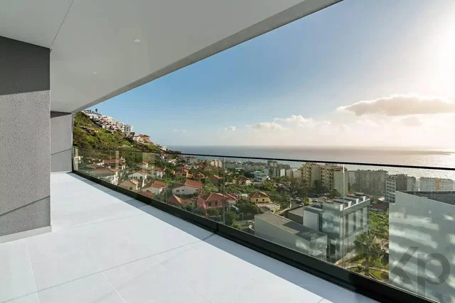 Balcony; view, tile floor