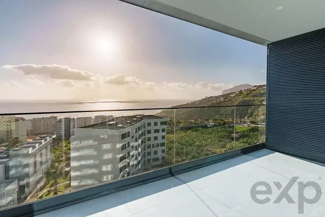 Balcony; view, tile floor, natural light