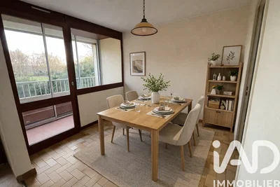 Yemek odası; manzara, doğal ışık, modern stil