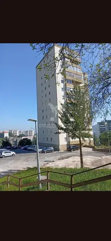 House and surroundings; view