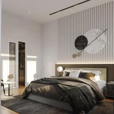Schlafzimmer; tageslicht, moderner stil