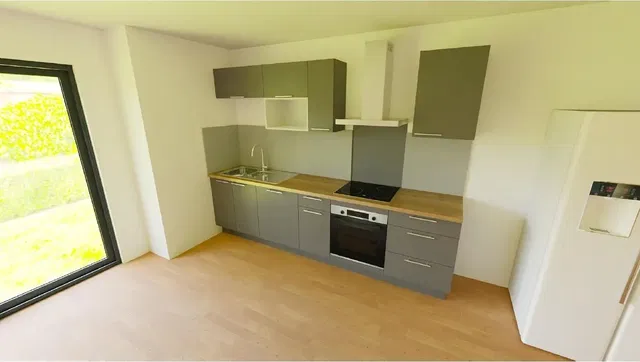 مطبخ; أجهزة المطبخ, إطلالة, ضوء طبيعي