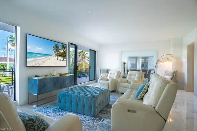 Salon; vue, lumière naturelle, style moderne