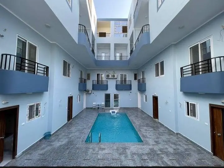 Maison et environs; vue