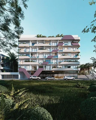 Maison et environs; vue