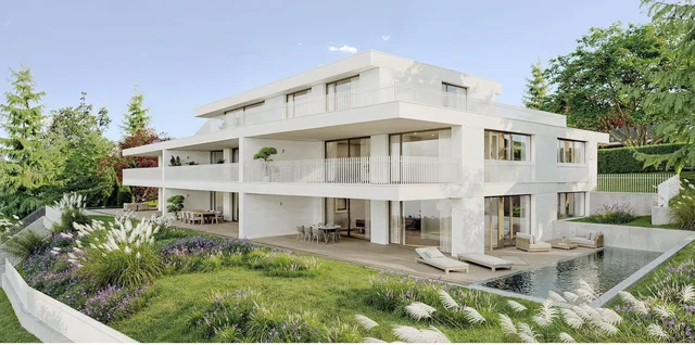 Maison et environs; vue