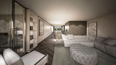 Wohnzimmer; blick, tageslicht, moderner stil